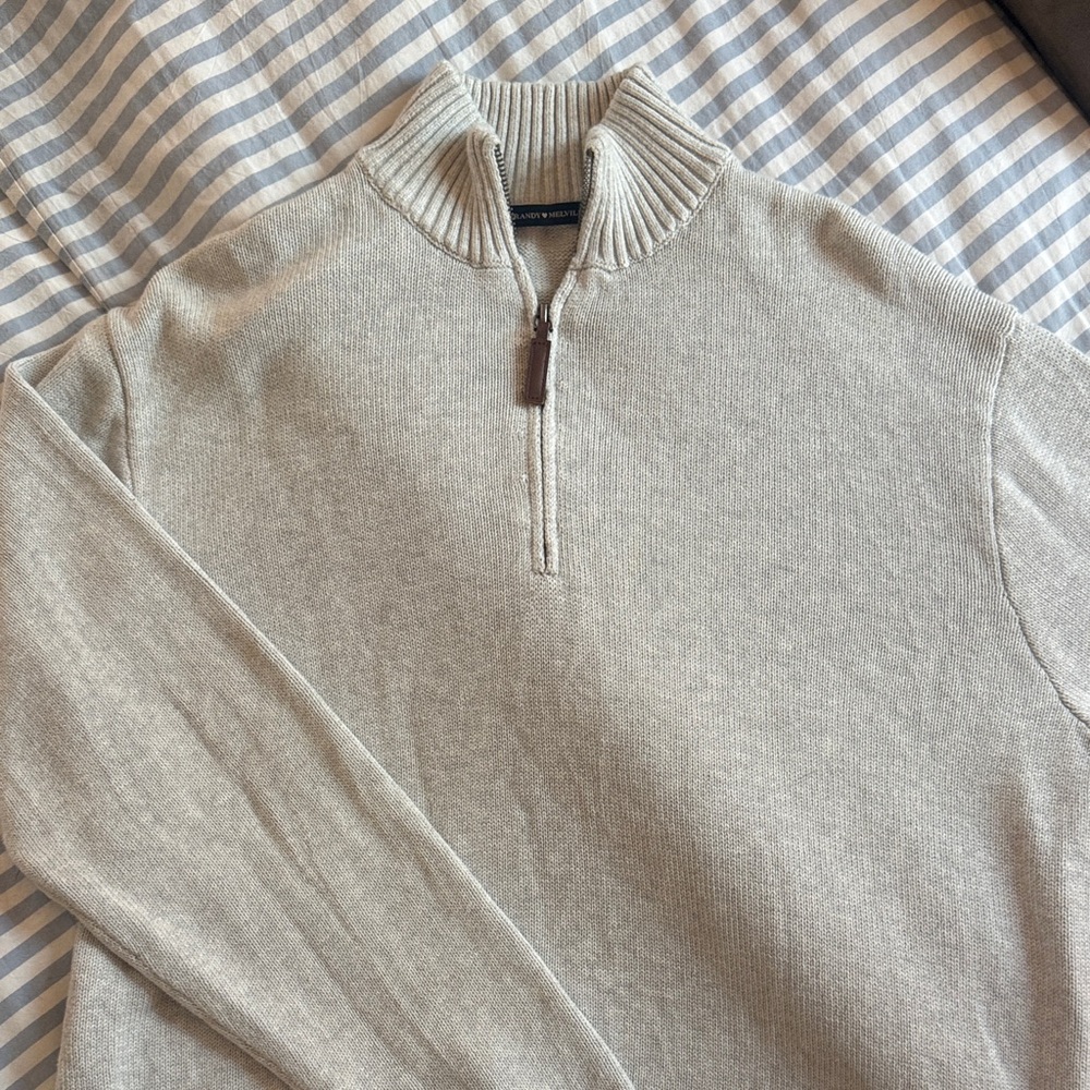 Brandy Melville Light Gray Zip-Up Sweater